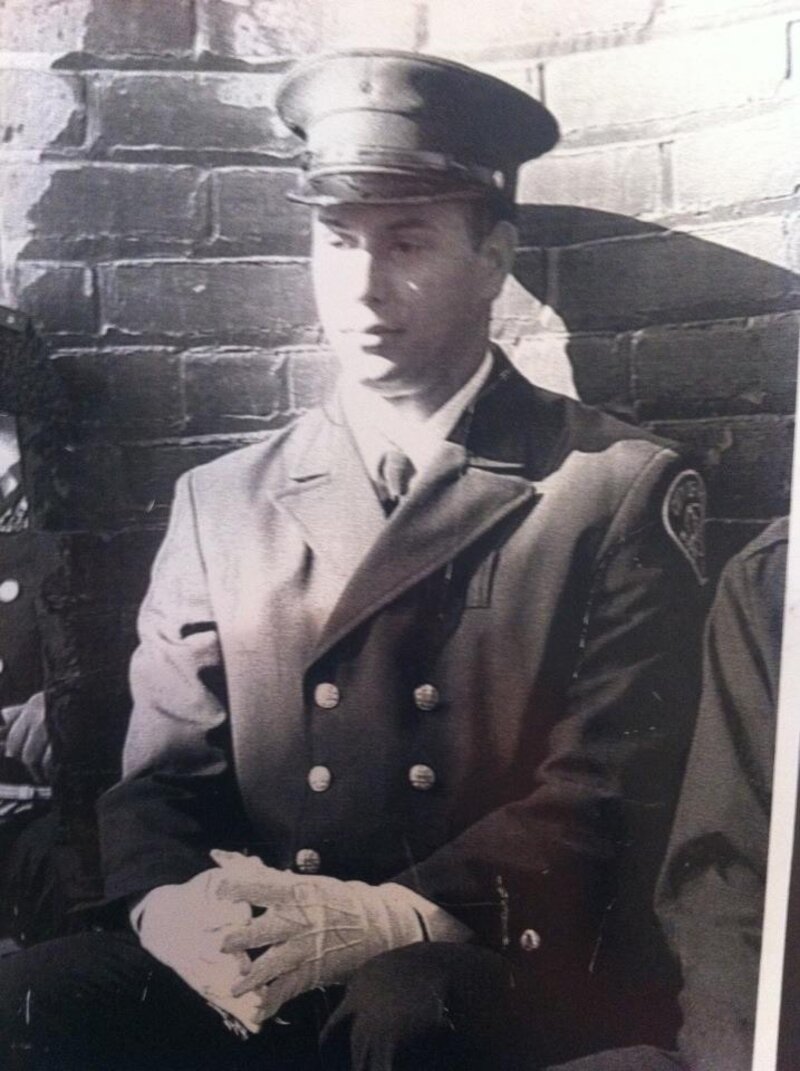Vintage Pontiac Fire Department portrait, decades before Hector's tenure